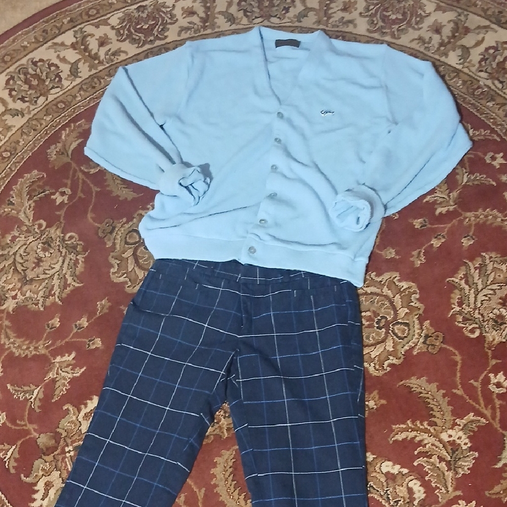 Y2k Vintage Light Blue Cardigan